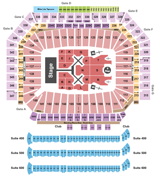 Ford Field Chris Brown Seating Chart